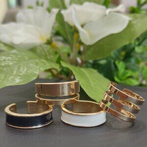Gold Plated Rings – Set of Four